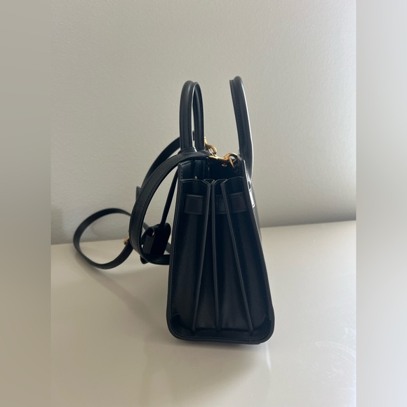 Saint Laurent Sac de Jour Nano in black smooth leather - Picture 5 of 14